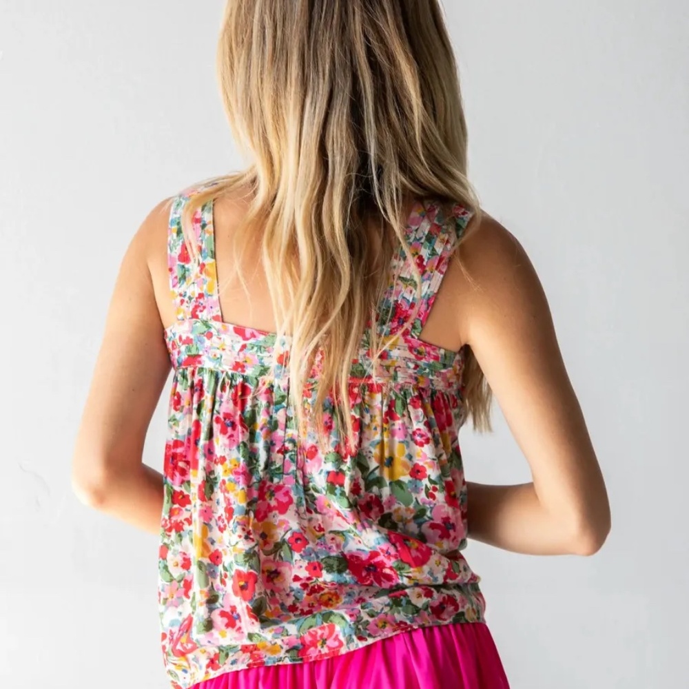 Natural Life "Kate" Floral tank top